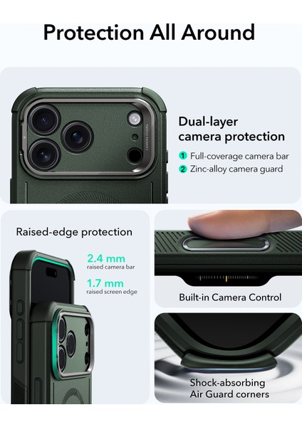 Apple iPhone 17 Pro Cyber Tough Magsafe Stantlı Kılıf fiyatları