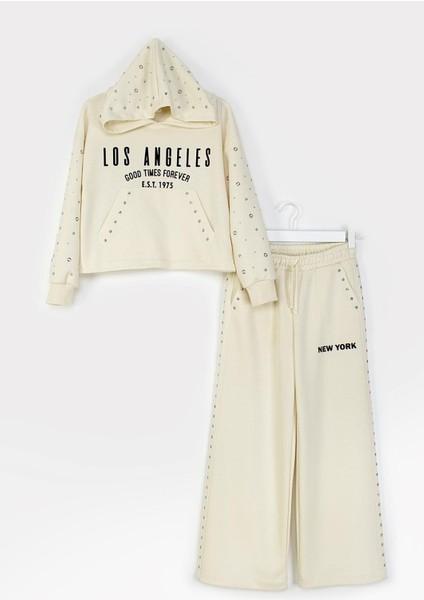 Kız Taşlı Eşofman Takım 25KDMB9854