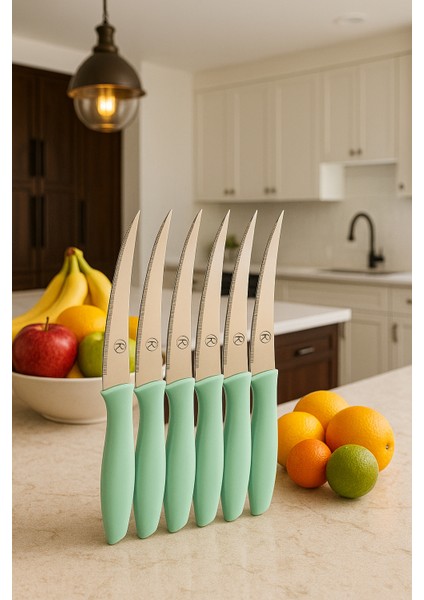 Paslanmaz Çelik Meyve Bıçağı- 6 Adet