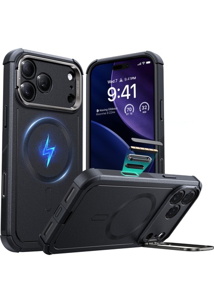 Apple iPhone 17 Pro Cyber Tough Magsafe Stantlı Kılıf