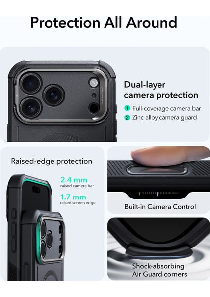Apple iPhone 17 Pro Cyber Tough Magsafe Stantlı Kılıf fiyatları