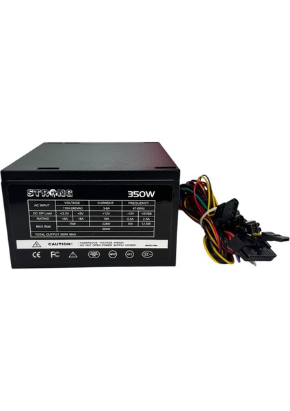 ST350 350W Siyah Power Supply Güç Kaynağı
