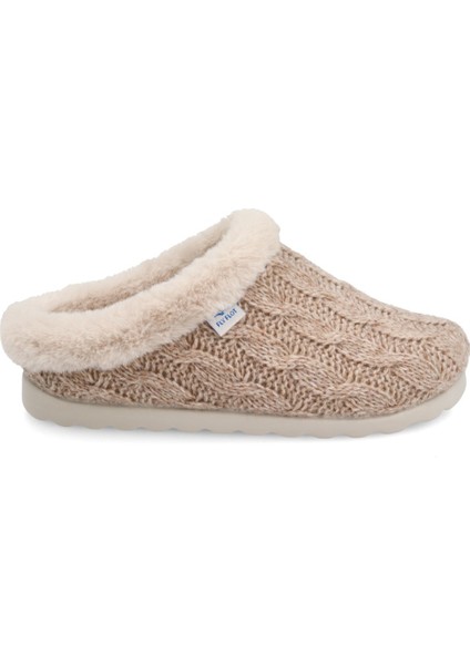 Kadın Terlik/ Panduf ( Ev ) B3 W64 Uz Fly Flot Cloth Woman Slıpper 6009-BEIGE modelleri
