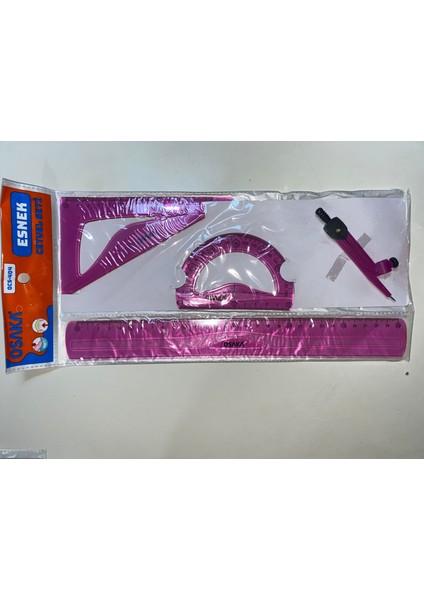 Esnek Dayanıklı Çizim Seti- Cetvel Seti