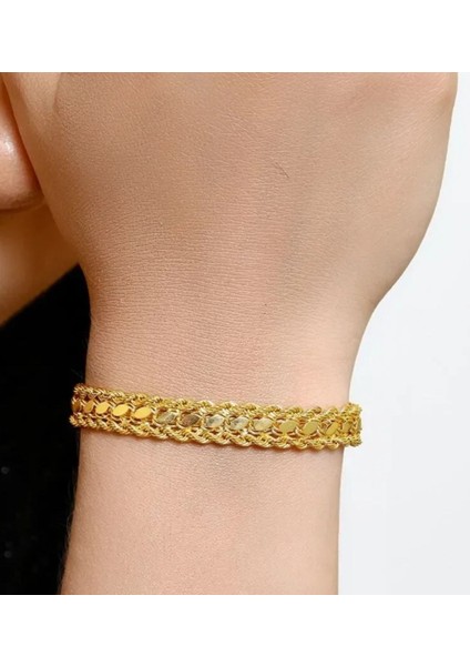 14 Ayar 3 Sıralı Halat ve Pullu Bileklik 5.03 Gr. fiyatları