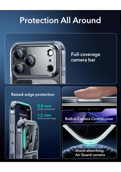 Apple iPhone 17 Pro Max Classic Hybrid Magsafe Kılıf - Kamera Kontrol Buton fırsatları