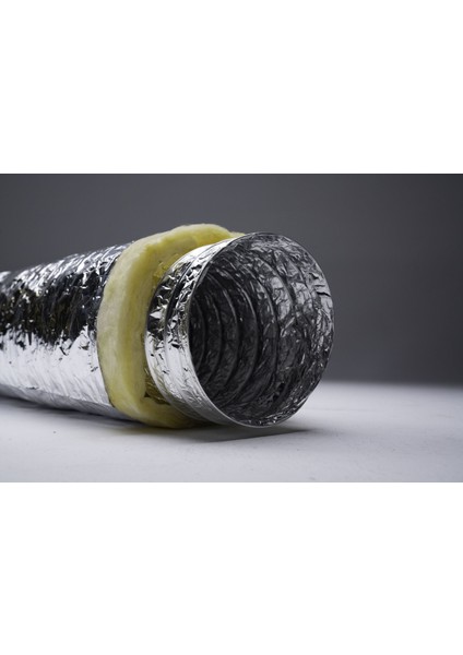Air Ø102mm Alüminyum Isı İzoleli Flexible Hava Kanalı (10mt)