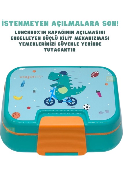 Bento 1030ML Lunchbox Yeni Koleksiyon Tek Katlı 3 Bölmeli Pp Plastik Sefer Tası Yemek Kutusu fiyatları