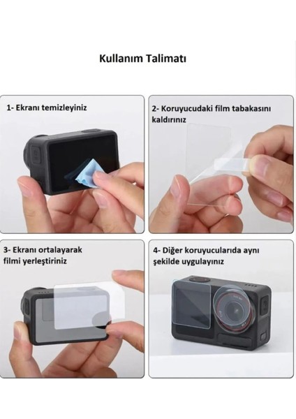 Dji Osmo Action 3 Uyumlu Ekran Koruyucu Film indirimleri