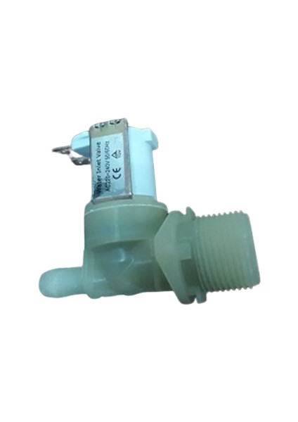 Çamaşır Yıkama Makinesi Ventili Tekli 180 Derece Plastik Geçmeli 10,5mm 220 V modelleri