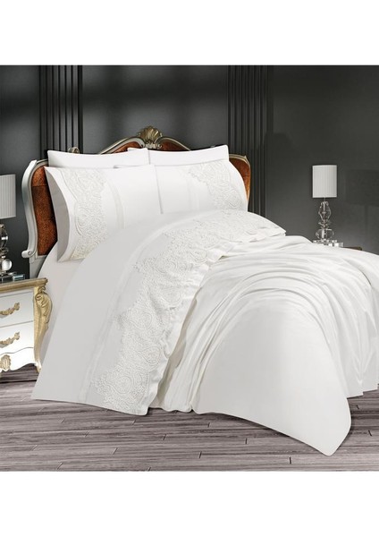 Çeyizdiyarı Sahra Çift Kişilik Nevresim Takımı Krem modelleri