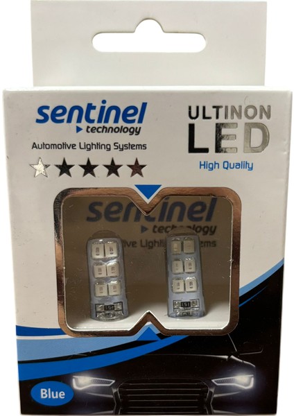 T10 Park Plaka Ampulü Mavi 12V 2 Adet Fiyatı (C309)