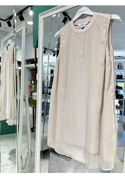 Puane Şifon Içlik Sıfır Kollu 10270 - Bej - 1