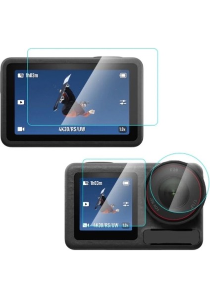 Dji Osmo Action 4 Uyumlu Ekran Koruyucu Film