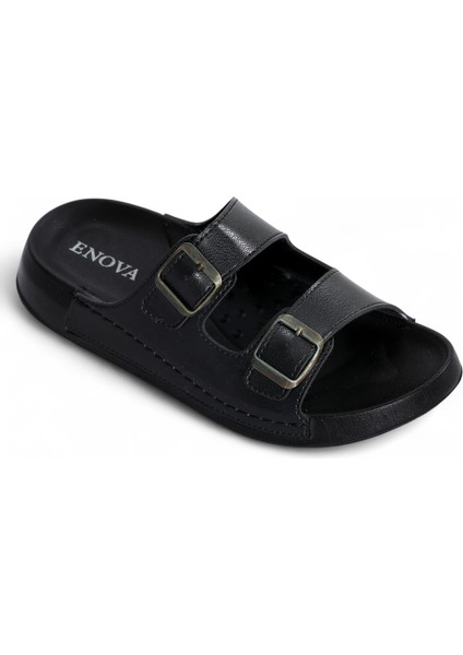 Rahat Taban Yapısı ve Dayanıklı EVA Uzun Ömürlü Kullanım Sunan kadın - erkek Terlik-Siyah modelleri
