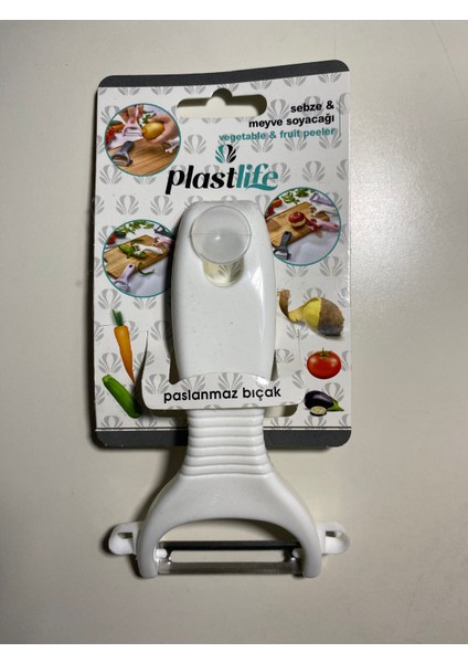 Sebze ve Meyve Soyacağı - Beyaz - Paslanmaz