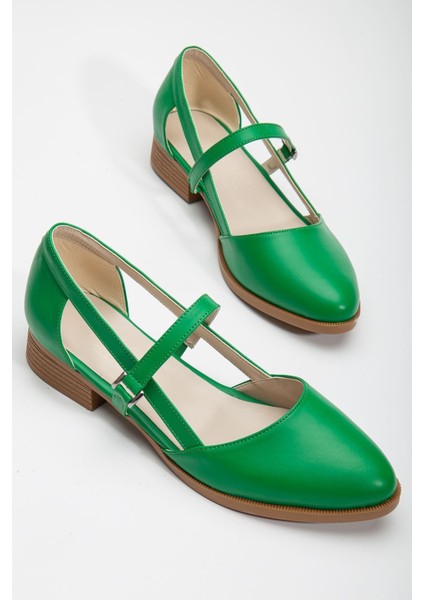 Mary Kısa Topuk Ayakkabı Yeşil fırsatları