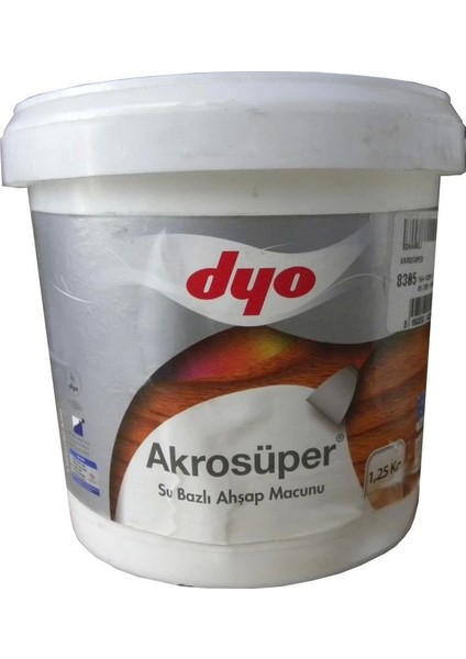 Dyo Akrosüper Ahşap Macunu 1,25 kg