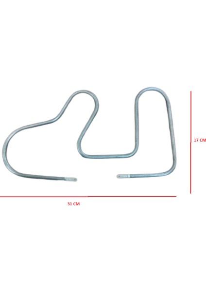 Rezistans Tost Makinası 6,5mm 220V 31*17 cm