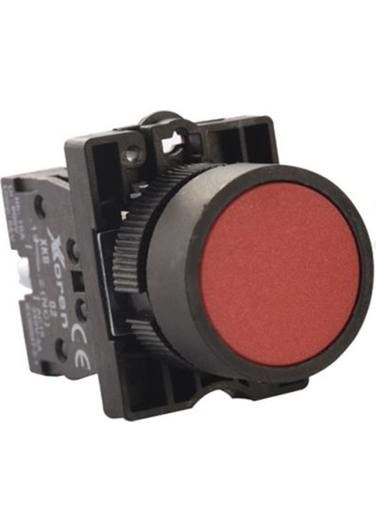 22MM Kontaklı Yaylı Buton Kırmızı 1nc (Xyb-K-01)