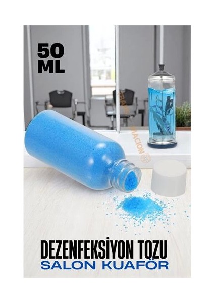 Bfs Salon Kuaför Dezenfeksiyon Tozu - Manikür Pedikür Berber Saç Tarak Kesme Makas Dezenfektanı Profesyonel Salon Dezenfektanı