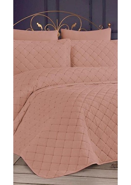 Dessert Kadife Çift Kişilik Yatak Örtüsü Pudra fiyatları