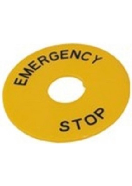 Xmb - Etk Acil Stop Etiketi (Sarı)