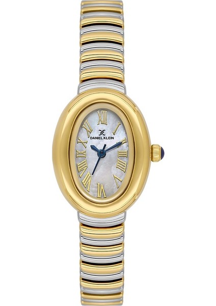 Danıel Kleın DK.3.10056-3 Altın Kaplama Oval Kadın Kol Saati