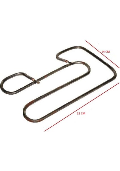 Rezistans Tost Makinası 900W 6,5mm 220V 22*14 cm