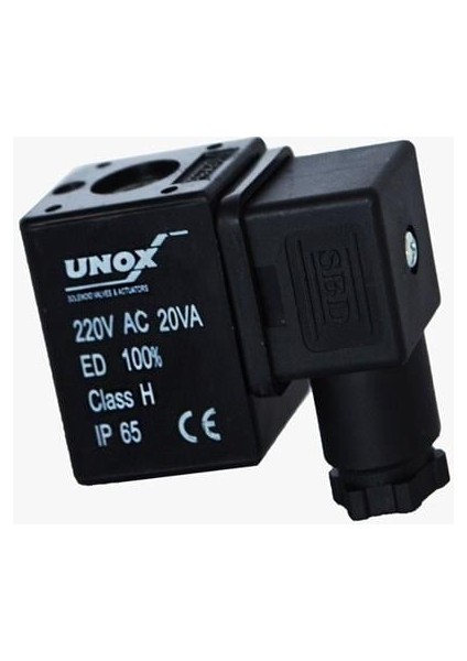 Selenoid Valf Unox Bobin Soketli 220VAC 20VA