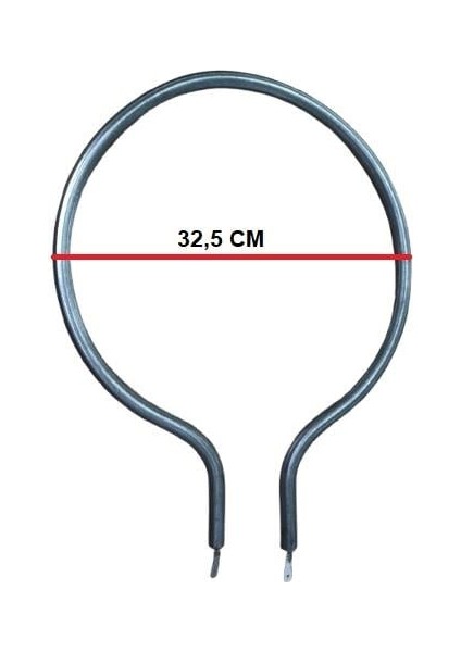 Fırın Rezistans Elma Büyük 650W Çap:32,5cm 10MM 220V