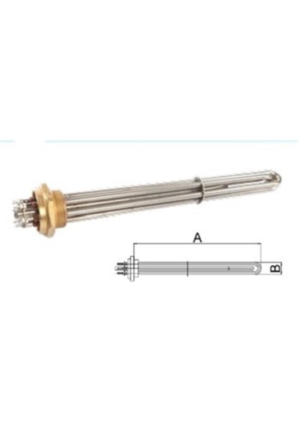 Rezistans 1 ½'' 3*1500W A:35CM M4 380/220V M1204 fiyatları
