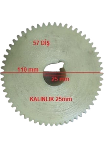 Dişli Et Kıyma Makinası (110X25X25MM/57 Diş)