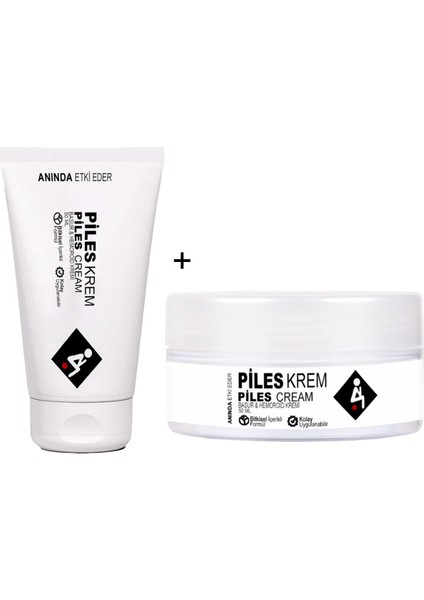 Piles Krem 50 ml Tüp + 50 ml Kvanoz: Hemeroidinize ve Basurunuza Krem Seti