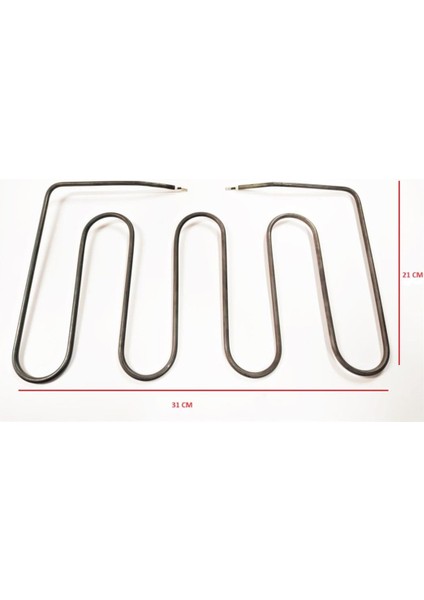 Rezistans Tost Makinası 1250W 6,5mm 220V 31*21CM