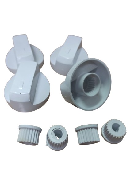 Unıversal Ocak Fırın Düğme Dar Yuvalı Beyaz