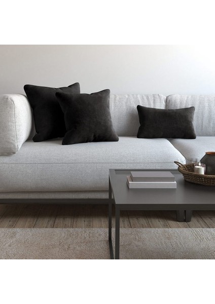 Soft Series Panter Siyahı Kırlent, Yastık Kılıfı