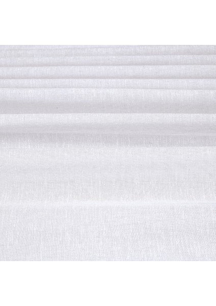 Keten Görünümlü Ekstrafor Büzgülü Beyaz Yüksek Kalite Tül Perde fiyatları