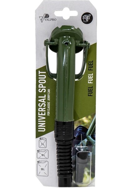 Valpro Üniversal Metal Yakıt Bidon Ucu Esnek Plastik Ağızlı