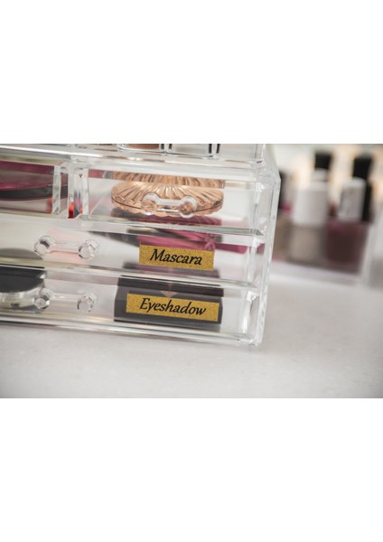 Simli Altın Üzerine Siyah Yazı Etiket Şeridi fiyatları