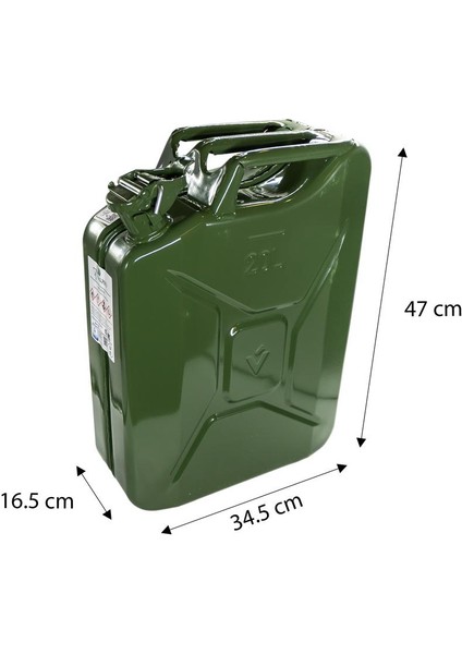Valpro 803111120 Metal Yakıt Bidonu 20 Litre (537.00.00)