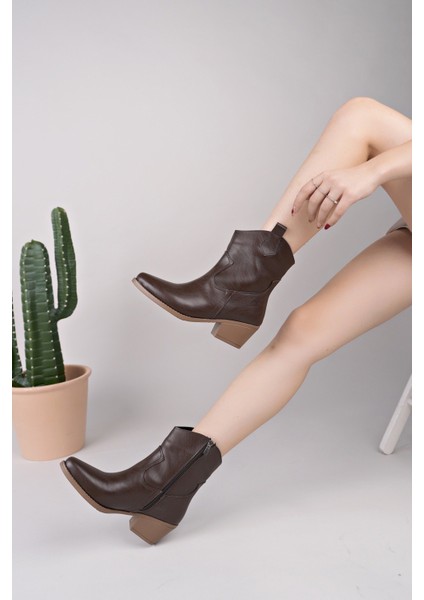 BAHRİNA Western Acı Kahve Kısa Kovboy Çizme K-151 fırsatları