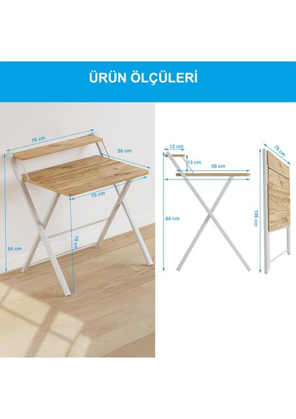 Metal Ayaklı Laptop Masası, Katlanır Çalışma Masası, Raflı Masa, Katlanır Laptop Sehpası fırsatları