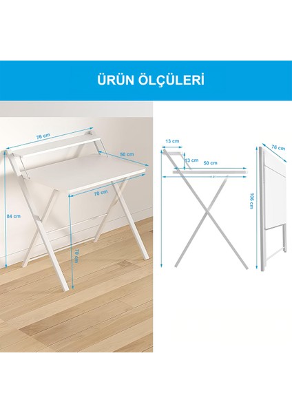 Metal Ayaklı Laptop Masası, Katlanır Çalışma Masası, Raflı Masa, Katlanır Laptop Sehpası indirimleri