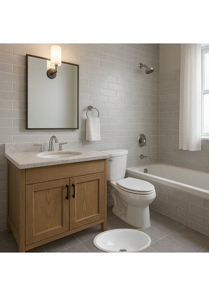 Hilton Oval Tezgah Altı Lavabo 37X47 cm 5017 modelleri