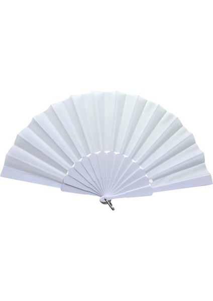 Bfs Plastik Kumaş Yelpaze 12'li Beyaz