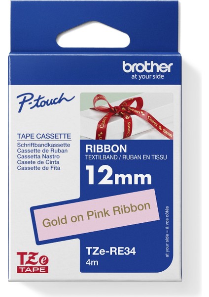 Pembe Kurdele Üzerine Altın Yazılı Şerit