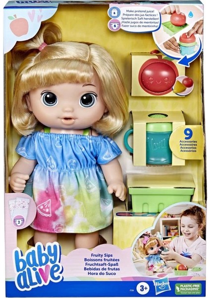 Bfs F7356 Baby Alive Bebeğim ile Eğlenceli Yudumlar Sarışın +3 Yaş
