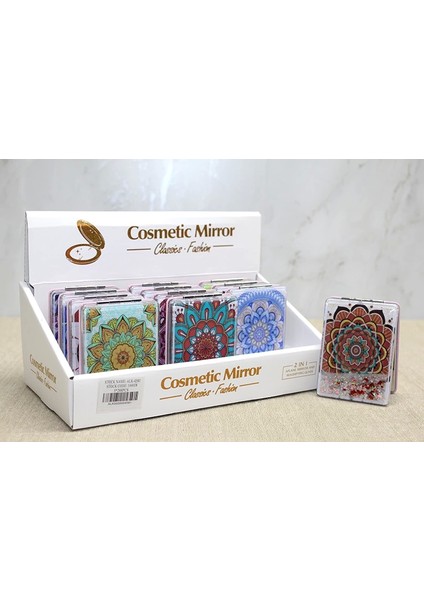 Bfs Mandala Desenli Hareketli Sulu El Aynası ALK4581