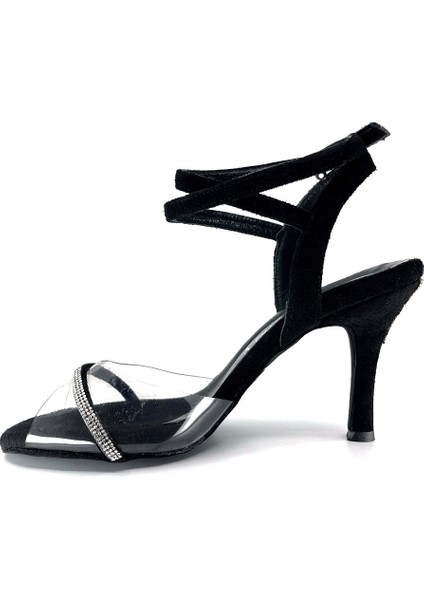 𝐕𝐄𝐋𝐋𝐀𝐑𝐈𝐀 | 𝐆𝐄𝐋𝐓𝐎𝐍𝐘® Tango Ayakkabısı • Düğün Ayakkabısı • Gece & Özel Gün • Şık Kadın Topuklu Ayakkabı – Siyah Hakiki Deri Süet & Şeffaf Bantlı Taş Detaylı fiyatları